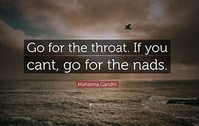go for the throat